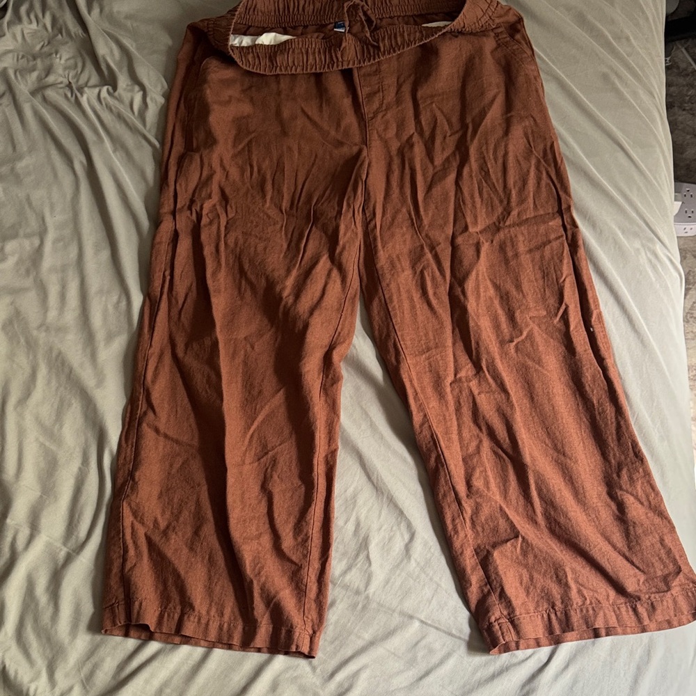 Old Navy Chocolate Wide-Leg Trousers